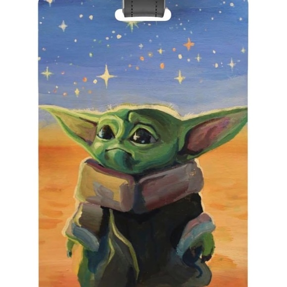 Din Grogu, Baby Yoda luggage tag. New - Picture 1 of 6